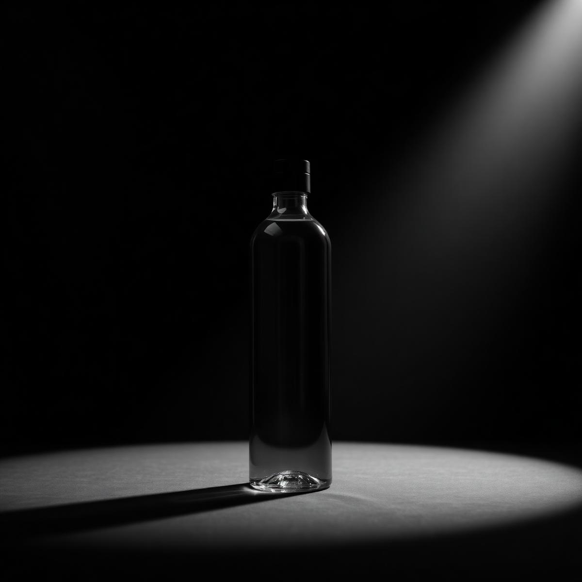 Retouched product photograph in dramatic light